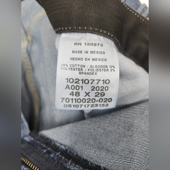 Lee Carpenter Loose Fit Straight Leg Original Stone Jeans 48x29 - Picture 11 of 11